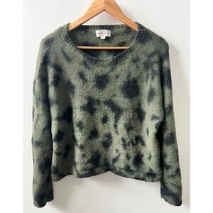 Cloth & Stone green & black sweater women's size large